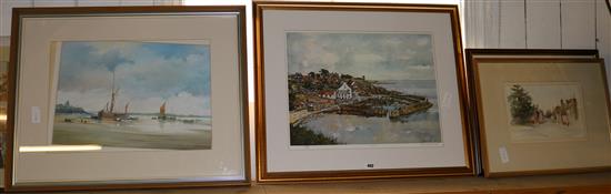 Watercolour by G. Roy Hammonds, another & 2 other pictures